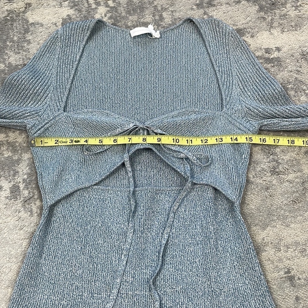 New Jonathan Simkhai Alexia Sweetheart Pullover Stretch Sweater Cut Out Sz XL - Picture 10 of 14